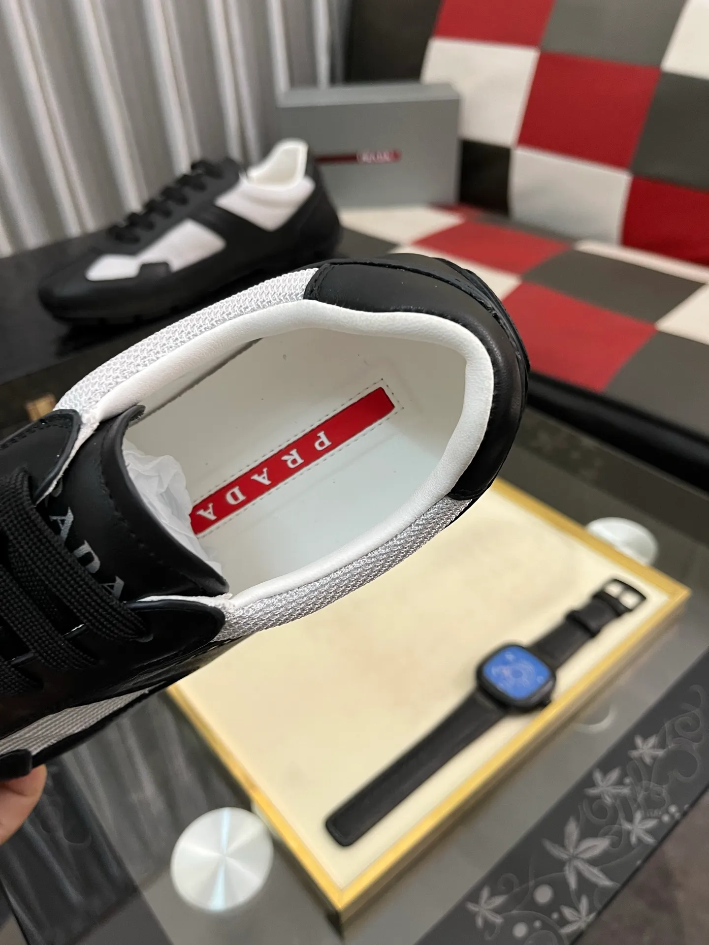 Men's men's shoes 💰458⌚️⌚️prada: new spring and summer casual shoes, sports sneakers, fabric: imported cowhide, lining: original lining, sole: original sole, size: 38-444️⃣colors available